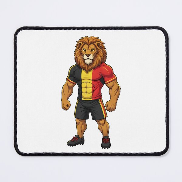 Item preview, Powerful Belgian Lion Football Mascot 2026 designed and sold by ArtByKatti.
