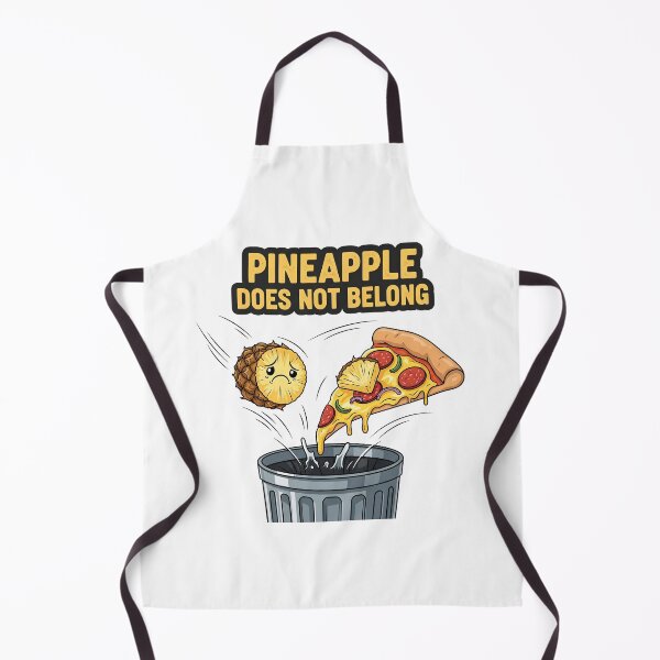 Item preview, Pineapple Pizza Protest Funny Food Humour Cartoon Design. designed and sold by The-T-In-Retro.