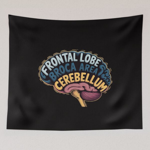 Item preview, Brain Typography RN Nurse Neurologist Doctor Word Bubble designed and sold by czechascheledu.