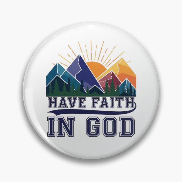Item preview, Have Faith In God - Retro Mountain Sunrise Graphic designed and sold by Faithloveshop.