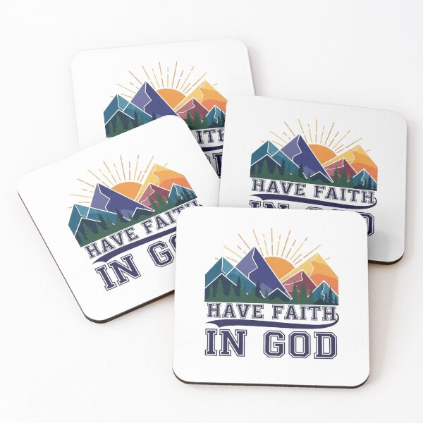Item preview, Have Faith In God - Retro Mountain Sunrise Graphic designed and sold by Faithloveshop.