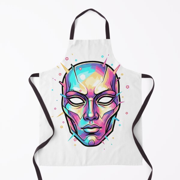 Item preview, Pop Futurism Identity Mask – Retro Neon Style designed and sold by Tily360.