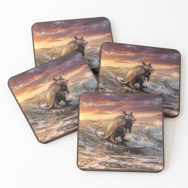Item preview, Rocket Powered Surfin' Armadillo designed and sold by Tridentulus.
