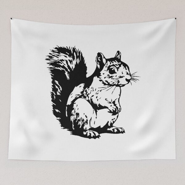 Item preview, Floral Squirrel, Squirrel, Flower Squirrel, Animal Lover, Squirrel Lover Gift designed and sold by DesignDenDo ⭐⭐⭐⭐⭐.