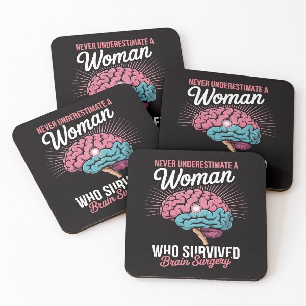 Item preview, Brain Surgery Never Underestimate a Women Who Survived Gift designed and sold by czechascheledu.