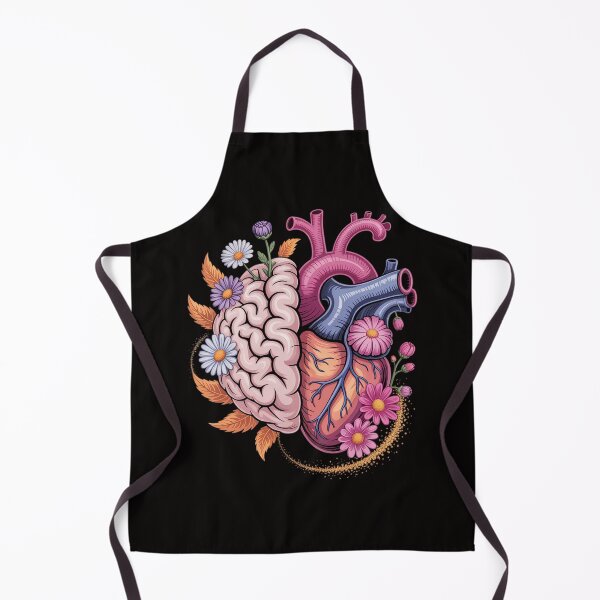 Item preview, Brain Heart Anatomy Flowers Girly Doctor Neurologist Gift designed and sold by czechascheledu.
