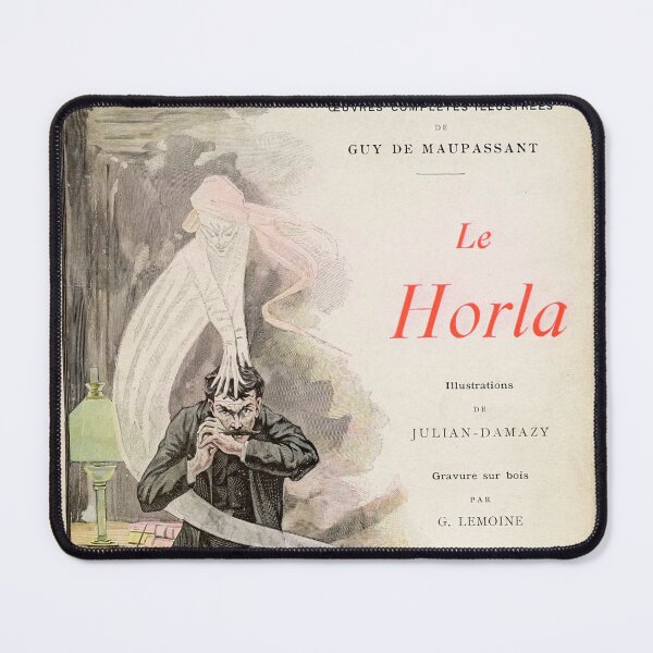 Item preview, 'Le Horla' by Guy de Maupassant, old book cover designed and sold by Filologica.