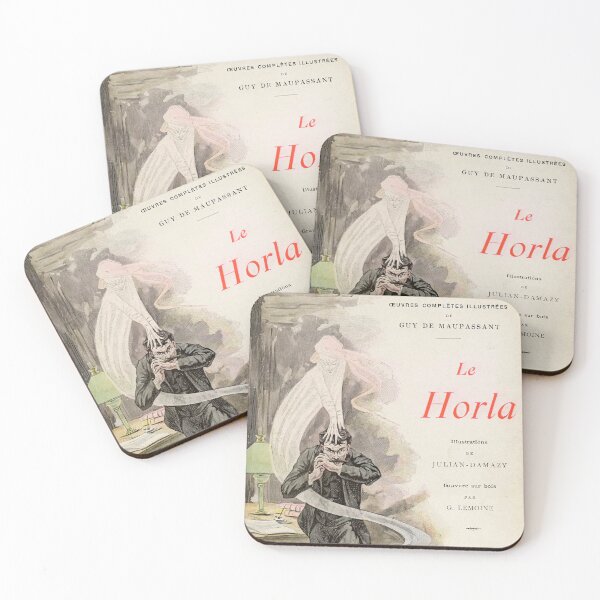 Item preview, 'Le Horla' by Guy de Maupassant, old book cover designed and sold by Filologica.