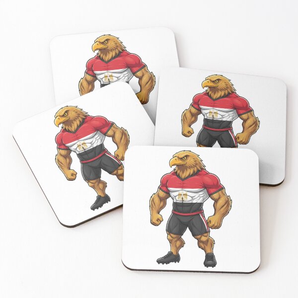 Item preview, Powerful Egyptian Eagle Football Mascot 2026 designed and sold by ArtByKatti.