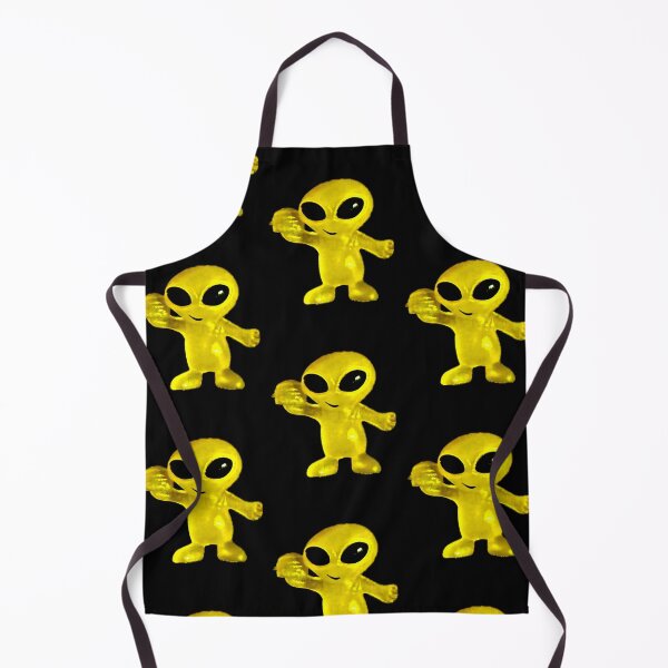 Item preview, Fluorescent Yellow Alien with Hamburger by ElitebyElise designed and sold by ElitebyElise.