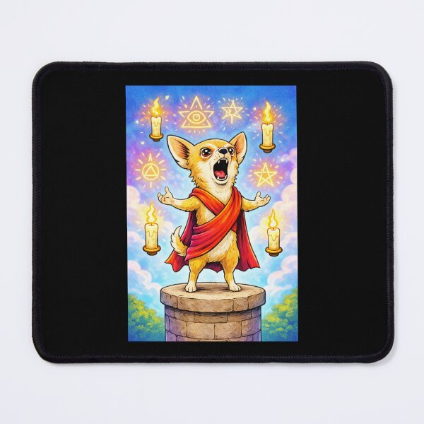 Item preview, Chihuahua Medieval Dogs – False Prophet Ritual – Gift for Chihuahua Lovers • Retro Fantasy Illustration • Vintage Halftone designed and sold by JacobKAurumhead.