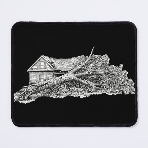 Item preview, Fallen Tree on House designed and sold by Naux | Design & Illustration.
