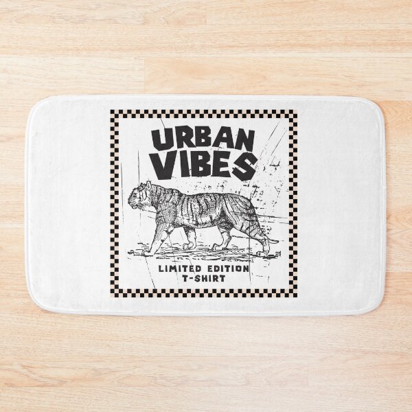 Item preview, Urban Vibes Tiger Tee | Vintage Checkerboard Streetwear | Graphic Street Style Shirt designed and sold by YASboutik.