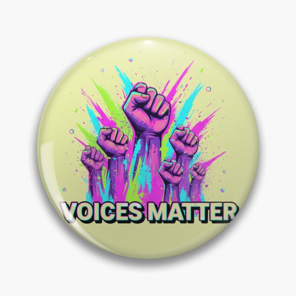 Item preview, Abstract Protest Energy – Voices Matter Retro Neon Style designed and sold by Tily360.