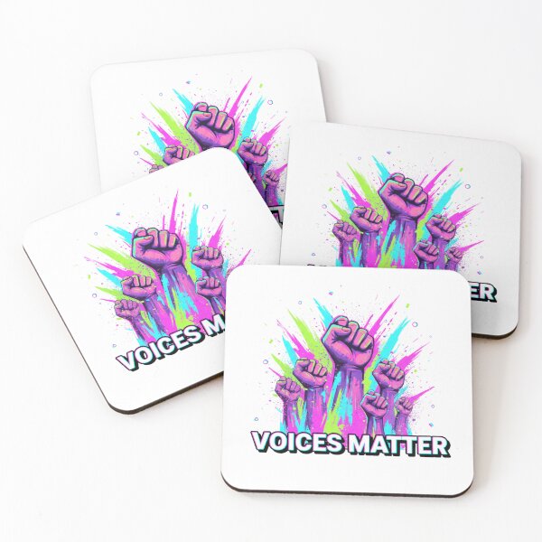 Item preview, Abstract Protest Energy – Voices Matter Retro Neon Style designed and sold by Tily360.