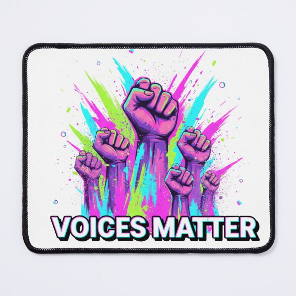 Item preview, Abstract Protest Energy – Voices Matter Retro Neon Style designed and sold by Tily360.