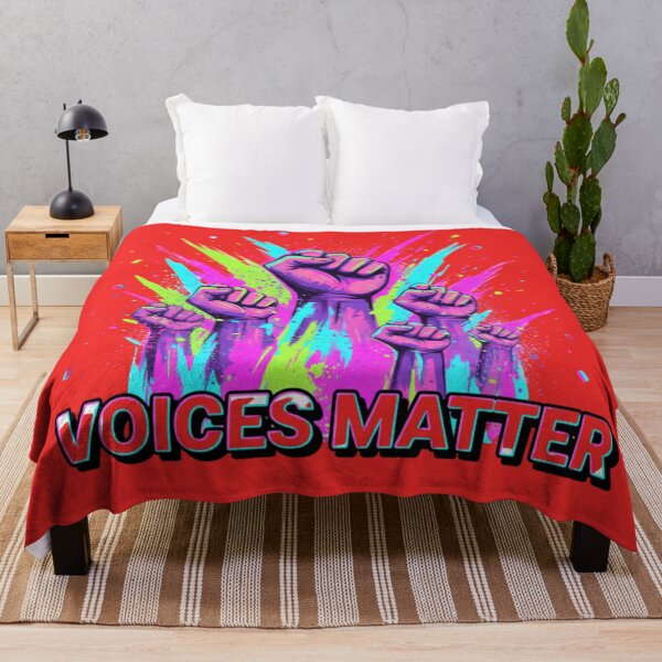 Item preview, Abstract Protest Energy – Voices Matter Retro Neon Style designed and sold by Tily360.