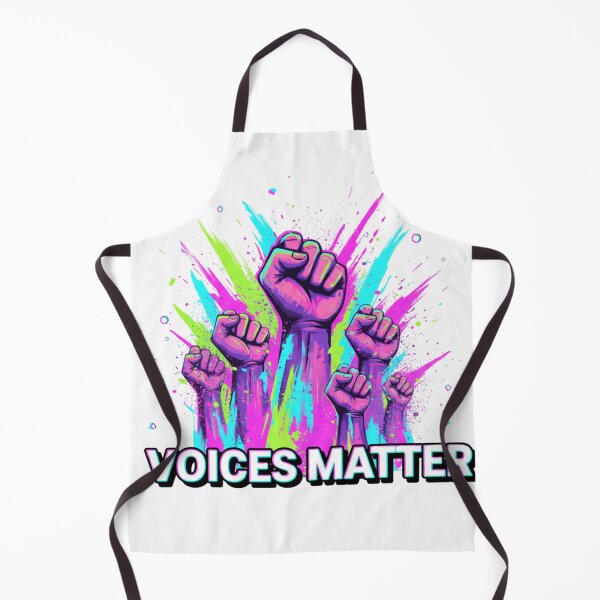 Item preview, Abstract Protest Energy – Voices Matter Retro Neon Style designed and sold by Tily360.