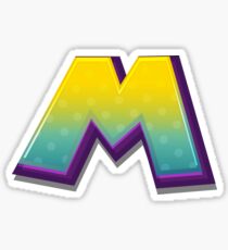 Alphabets - Yellow Green | YWZMHQ 4 Sticker