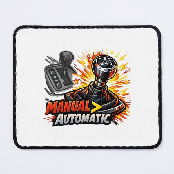 Item preview, Manual > Automatic – Funny Car Enthusiast Gearhead Design designed and sold by gavinroyal.