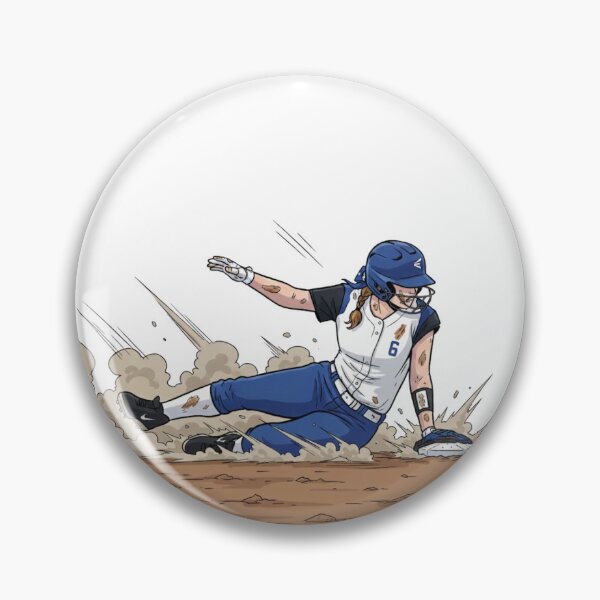 Item preview, Softball Player Sliding Safely with a Dust Cloud designed and sold by royalswin.