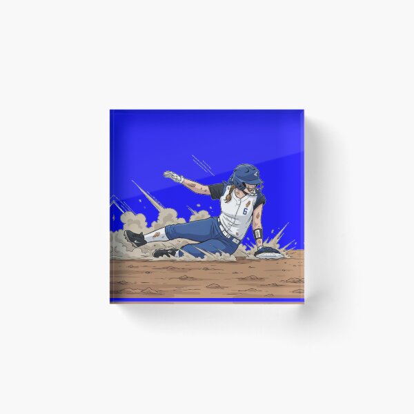 Item preview, Softball Player Sliding Safely with a Dust Cloud designed and sold by royalswin.