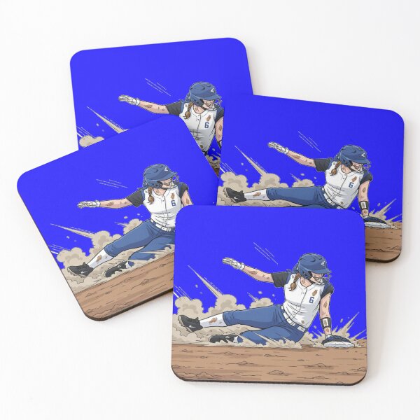 Item preview, Softball Player Sliding Safely with a Dust Cloud designed and sold by royalswin.