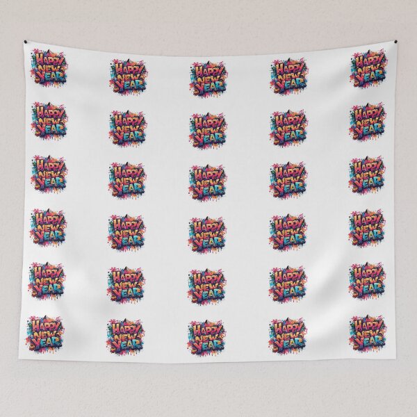 Item preview, Colorful New Year Celebration designed and sold by Modern-Tropical.