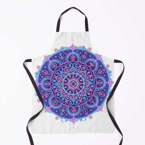 Item preview, Cosmic Inclusivity Mandala – Astrology & Harmony Retro Neon Style designed and sold by Tily360.