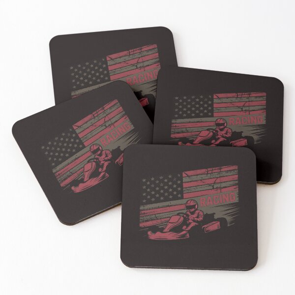 Item preview, American Go Kart Racing with USA Flag Women Kids Men designed and sold by lavethediso.