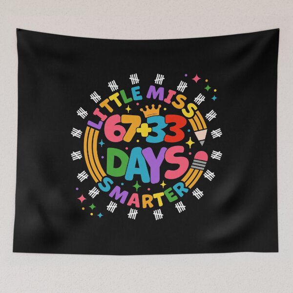 Item preview, Little Miss 100 Days Of School Smarter Girl Kid Six Seven Meme designed and sold by gunaone-design.