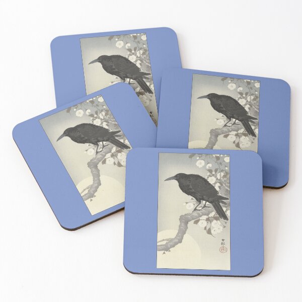 Item preview, Ohara Koson: Crow at Full Moon designed and sold by Tridentulus.