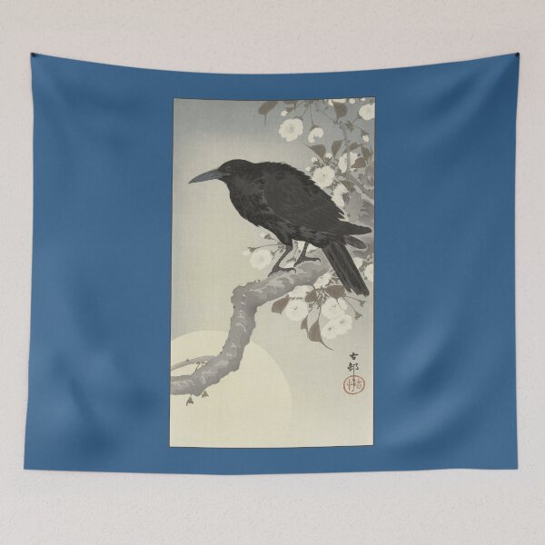 Item preview, Ohara Koson: Crow at Full Moon designed and sold by Tridentulus.
