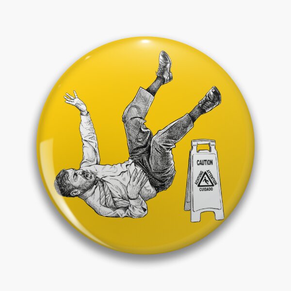 Item preview, Man Slipping on Wet Floor designed and sold by Naux | Design & Illustration.