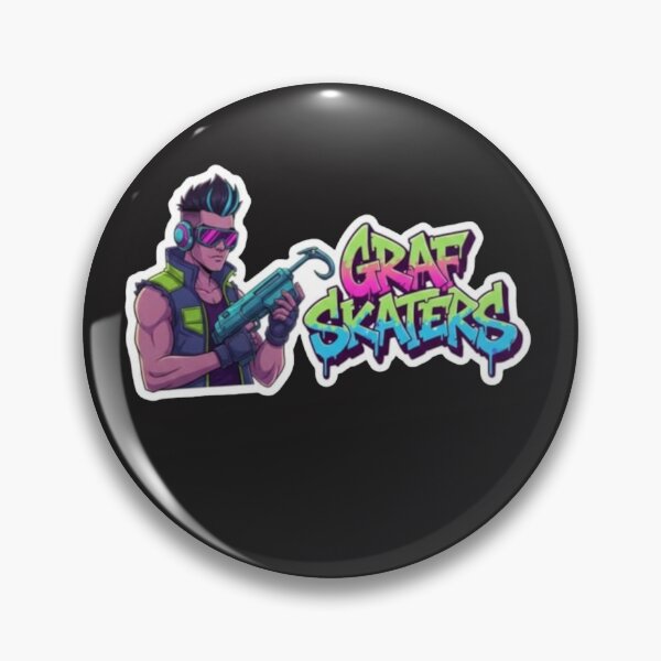 Item preview, Bomb Rush Cyberfunk Graffiti Skater - Street Art Sticker designed and sold by Pixel & Beyond.