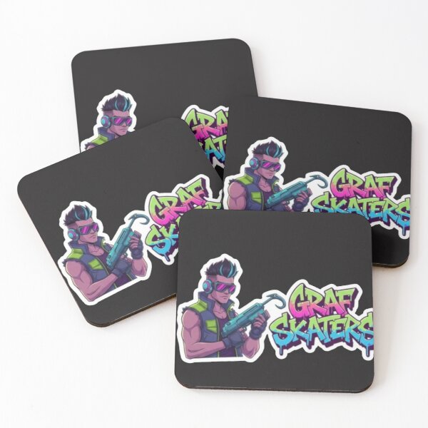 Item preview, Bomb Rush Cyberfunk Graffiti Skater - Street Art Sticker designed and sold by Pixel & Beyond.