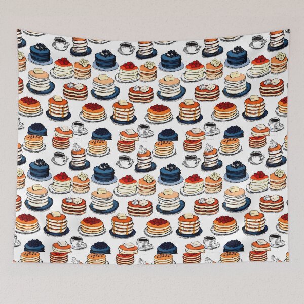 Item preview, Slow Morning Pancakes | Cozy Breakfast Mood | Soft Color Food Pattern | Warm Brunch Vibes | Comfort Aesthetic designed and sold by ClaraToneStudio.