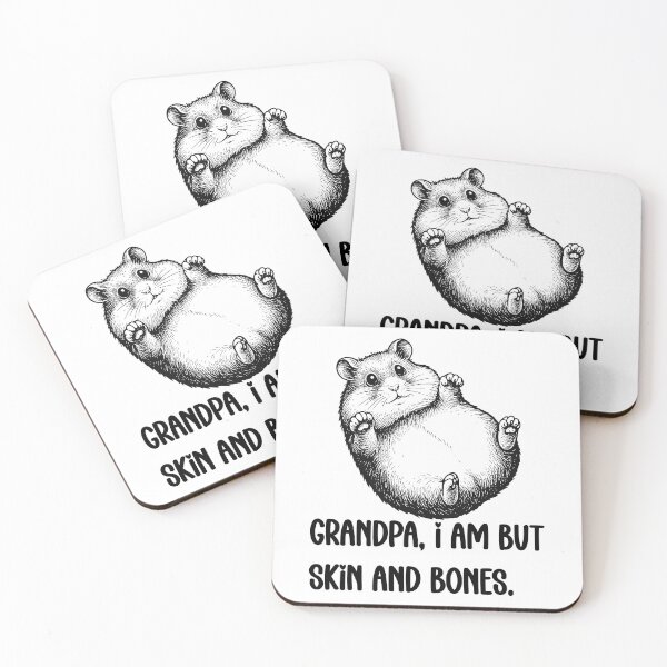 Item preview, Grandpa, I Am But Skin And Bones Hamster Humor designed and sold by FouChan.