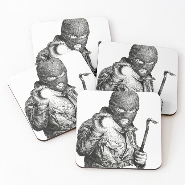 Item preview, Burglar with Crowbar and Flashlight designed and sold by Naux | Design & Illustration.