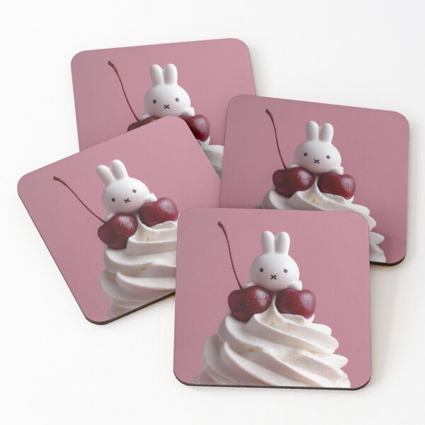 Item preview, Miffy Atop Whipped Topping with Cherries designed and sold by cutebunnybunny.