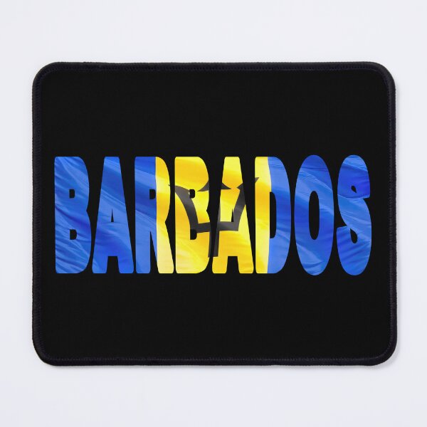 Item preview, BARBADOS - Flag Flying in Wind cut to Letters Souvenir Sticker Shirt designed and sold by Adam Gormley.