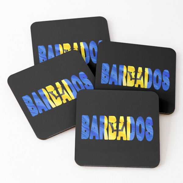 Item preview, BARBADOS - Flag Flying in Wind cut to Letters Souvenir Sticker Shirt designed and sold by Adam Gormley.