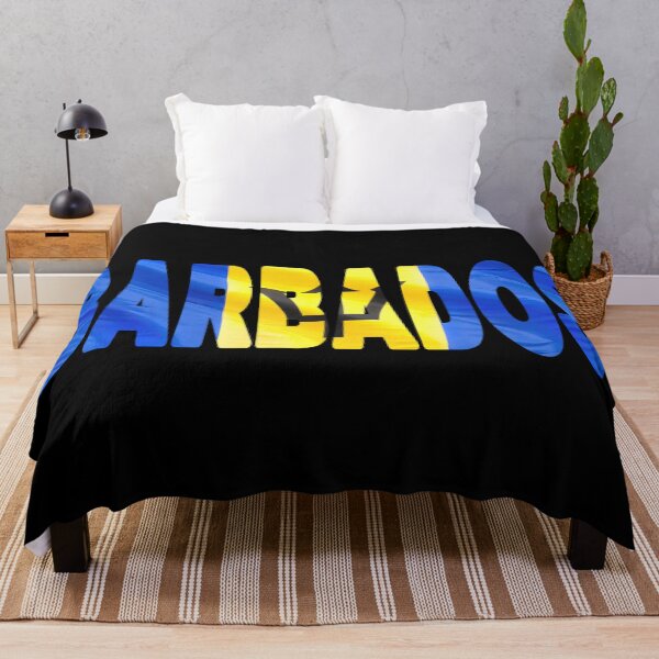 Item preview, BARBADOS - Flag Flying in Wind cut to Letters Souvenir Sticker Shirt designed and sold by Adam Gormley.