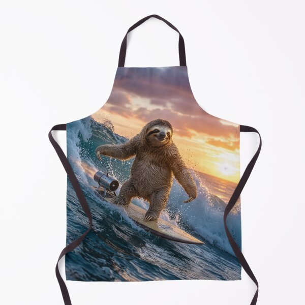 Artikelvorschau, Surfin' Sloth spürt den Spaß auf dem Rocket Surfboard entworfen und verkauft von Tridentulus.