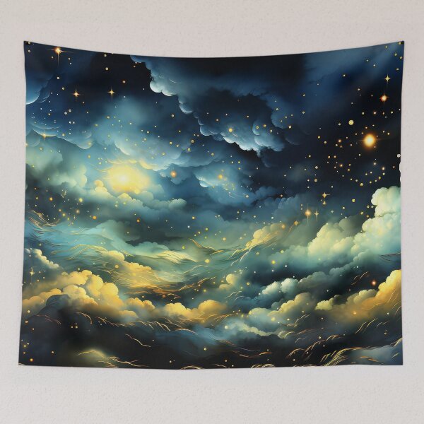Item preview, Fantasy Dream Vibrant Moon, Heavenly Clouds, And Stars  designed and sold by DEC02.