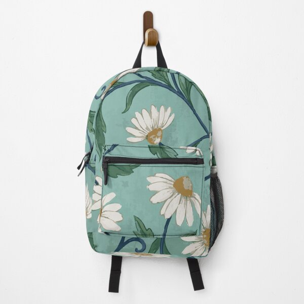 Item preview, Vintage Daisy Vine Floral Pattern - Art Nouveau Teal & White Botanical designed and sold by DeeLulu.