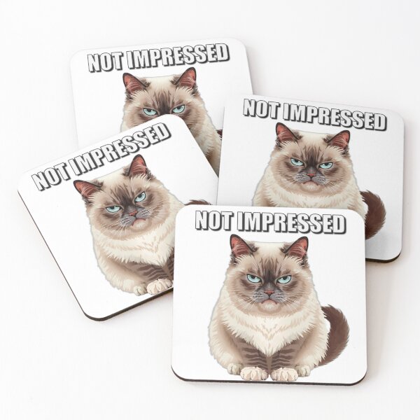 Item preview, Not Impressed Ragdoll Cat - Funny Judgmental Cat Meme Gift designed and sold by PixelKool.