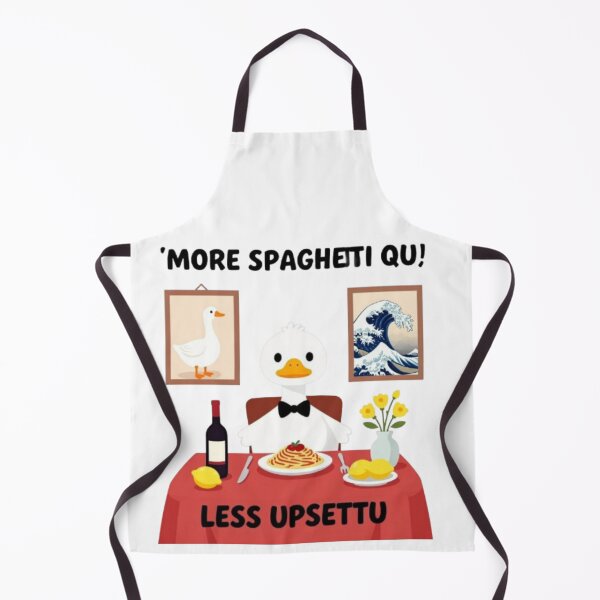 Item preview, More Spaghetti Qu! Funny Duck Pasta T-Shirt designed and sold by YASboutik.