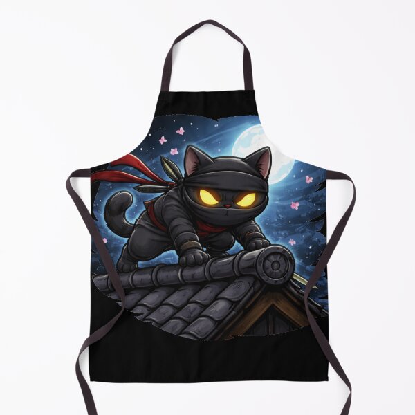 Item preview, Cat Attack Ninja | Fierce Night Warrior Cat designed and sold by Shtex.