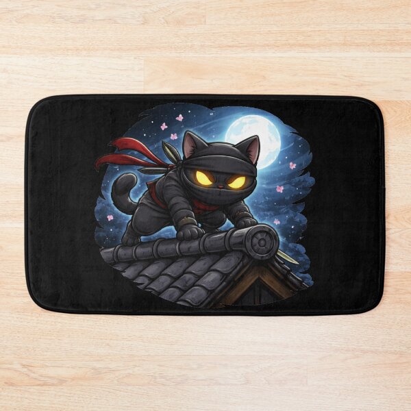 Item preview, Cat Attack Ninja | Fierce Night Warrior Cat designed and sold by Shtex.
